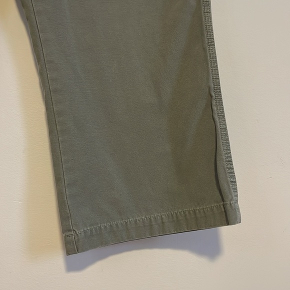 VTG Tommy Hilfiger Carpenter Pants 14 Green Crop ‘02 Y2K Olive Casual Loose Fit - Picture 4 of 16